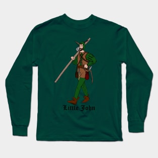 Little John with quarterstaff Long Sleeve T-Shirt